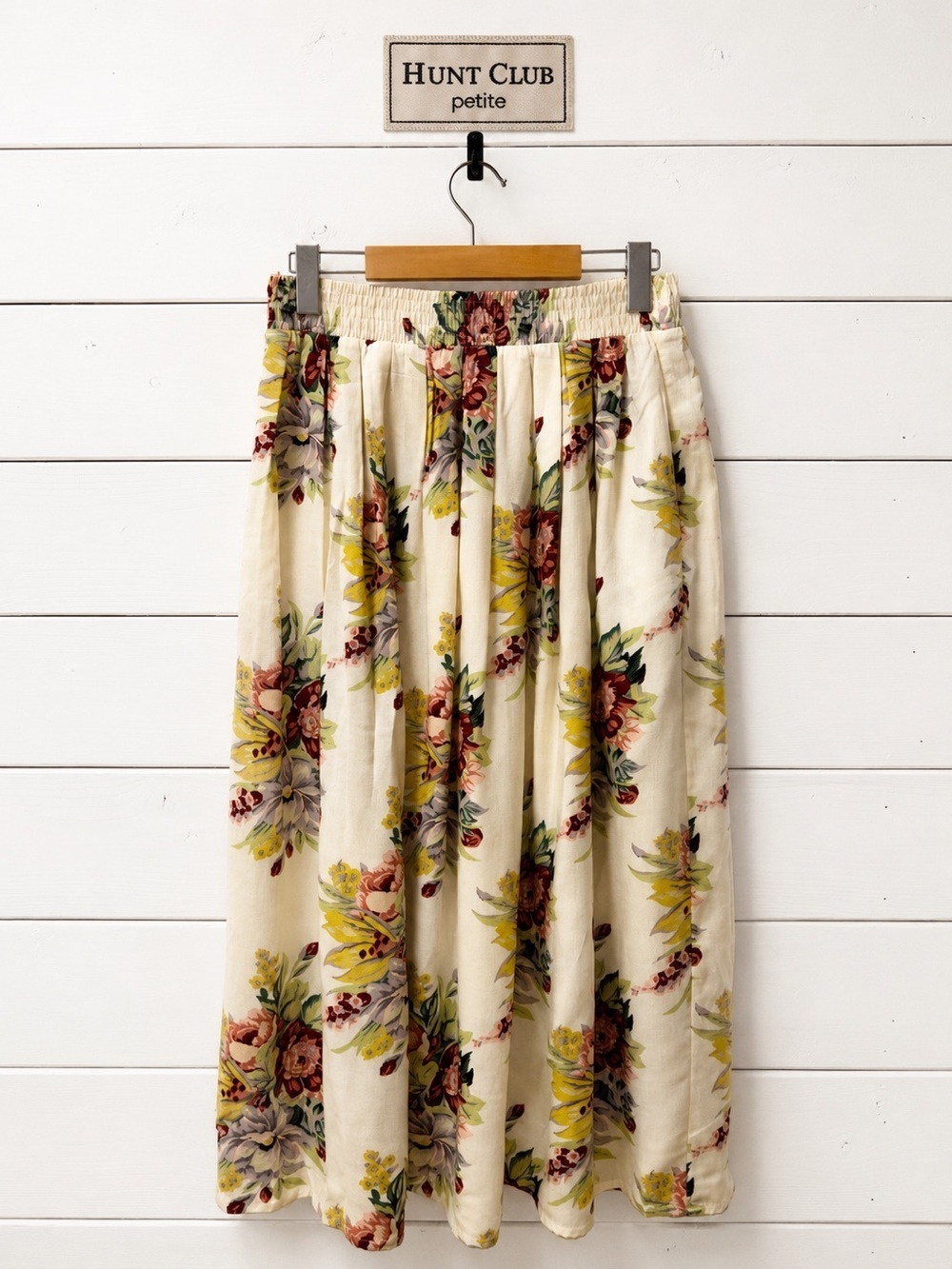 HUNT CLUB PETITES Floral Skirt Size S/P